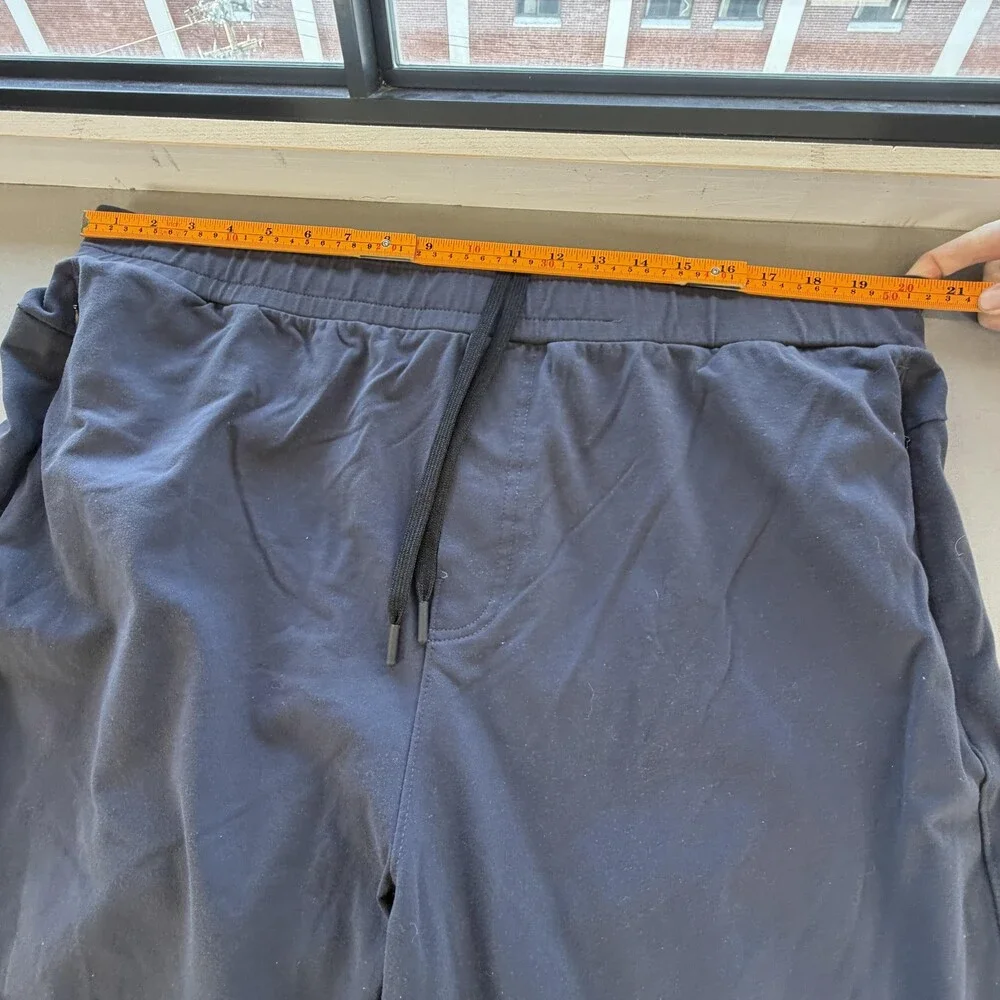 Public Rec Jogger Pants Men 42/30 Blue Nylon Stretch Elastic Waist Casual 41x29